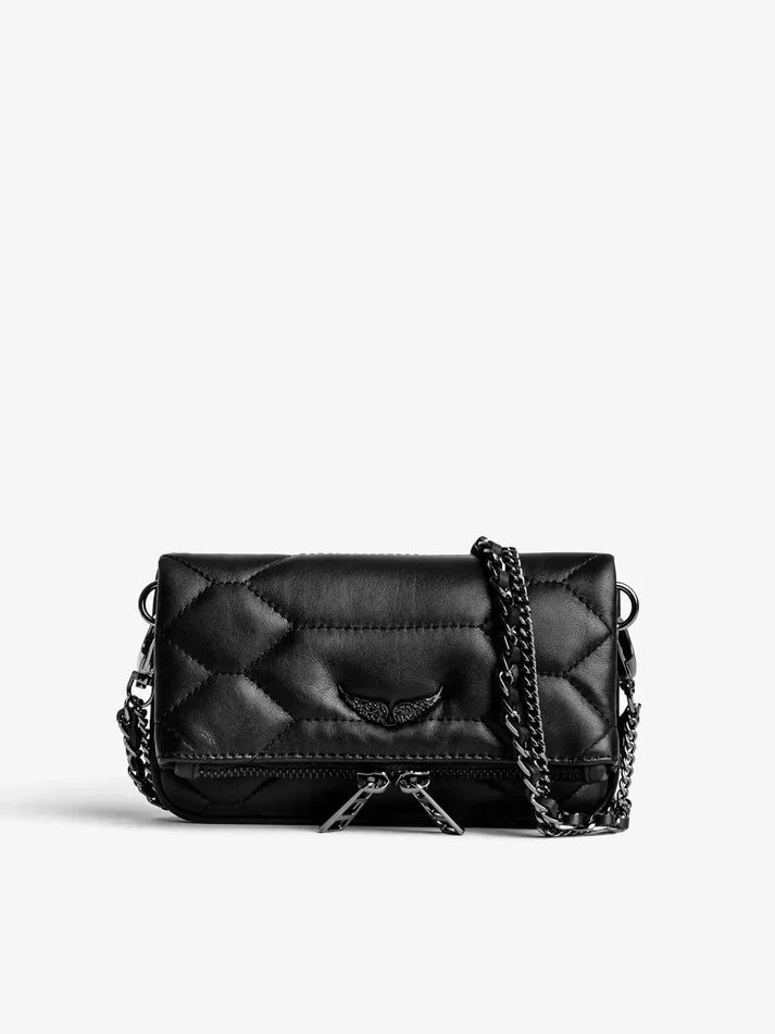 Zadig & Voltaire  -  Sac rocky noir matelassé femme