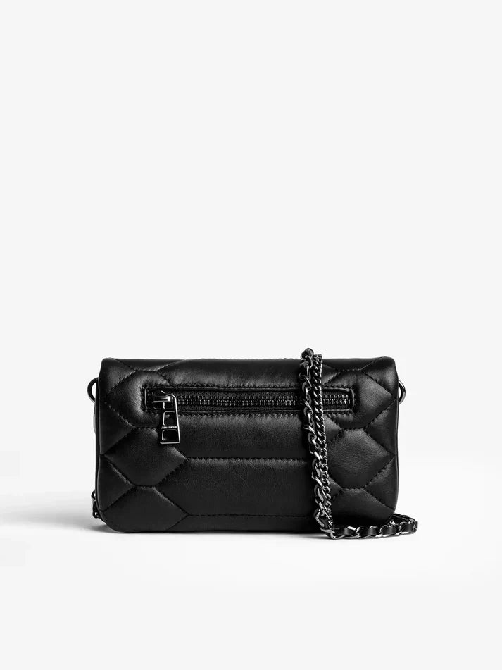 Zadig & Voltaire  -  Sac rocky noir matelassé femme