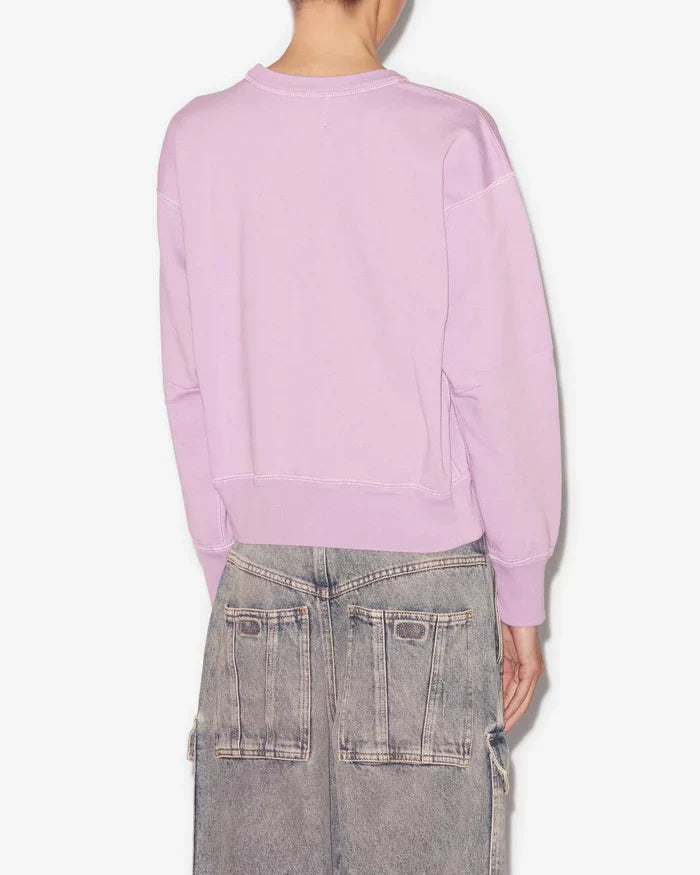 Isabel Marant  -  Pull à logo rose-lilas femme